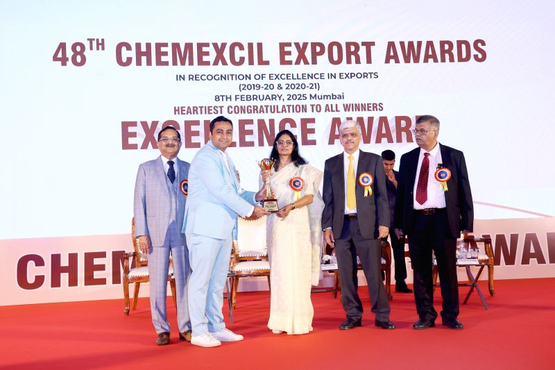 48th Chemexcil Export Awards — Gold Award for Outstanding Export Performance 2019–20