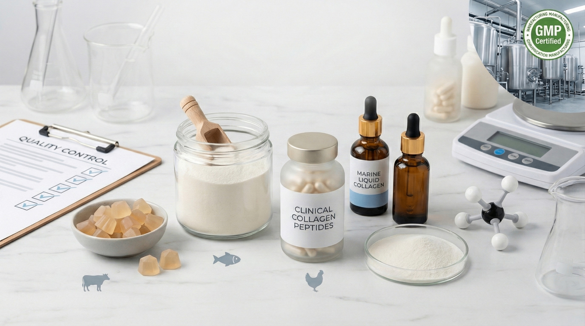 Quality testing collagen supplements in a modern laboratory