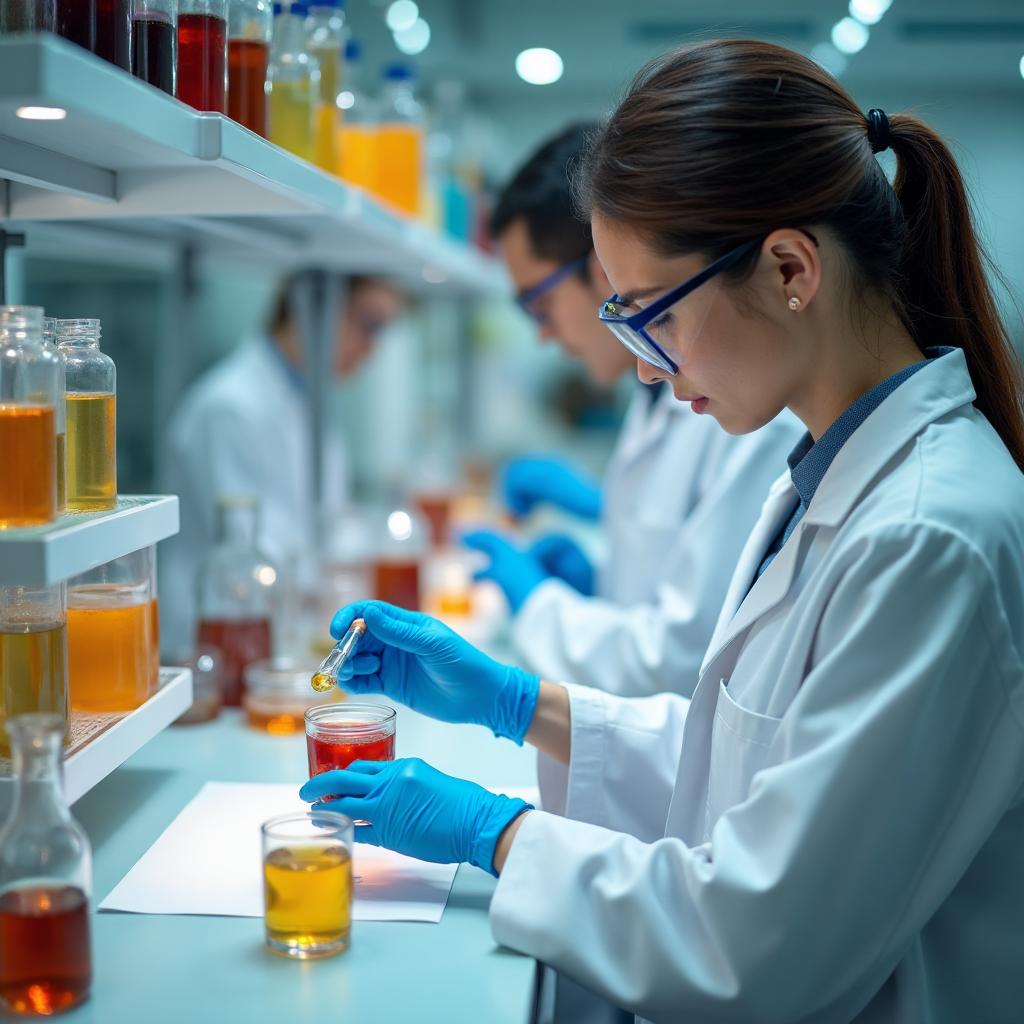 Flavor development process in modern laboratory