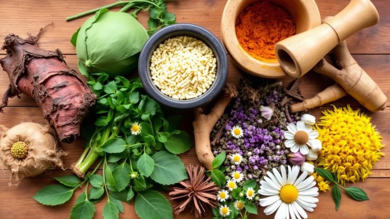 Fresh Medicinal Herbs and Botanicals