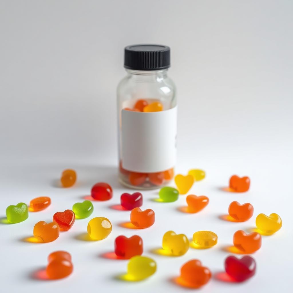 Colorful assortment of gummy vitamin supplements showcasing variety and consumer appeal