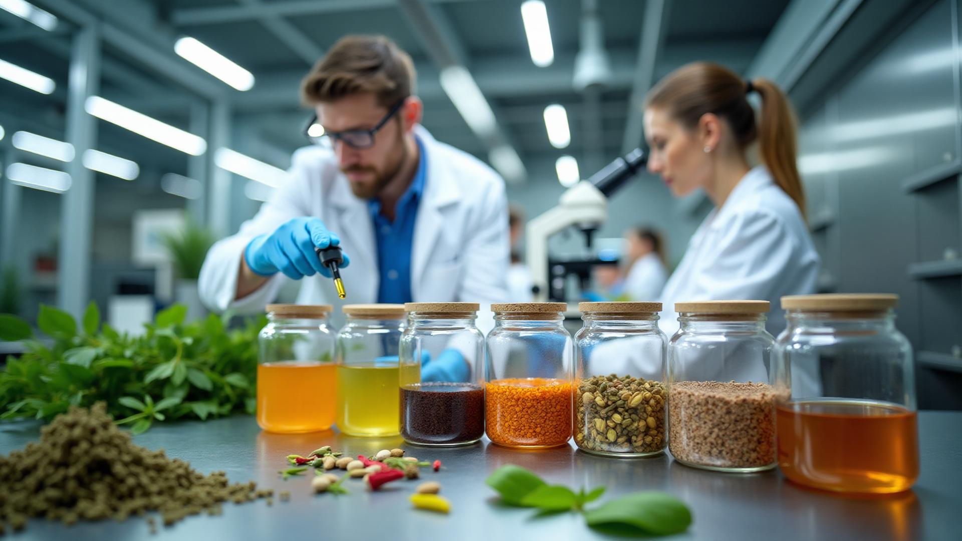 Peptide synthesis laboratory