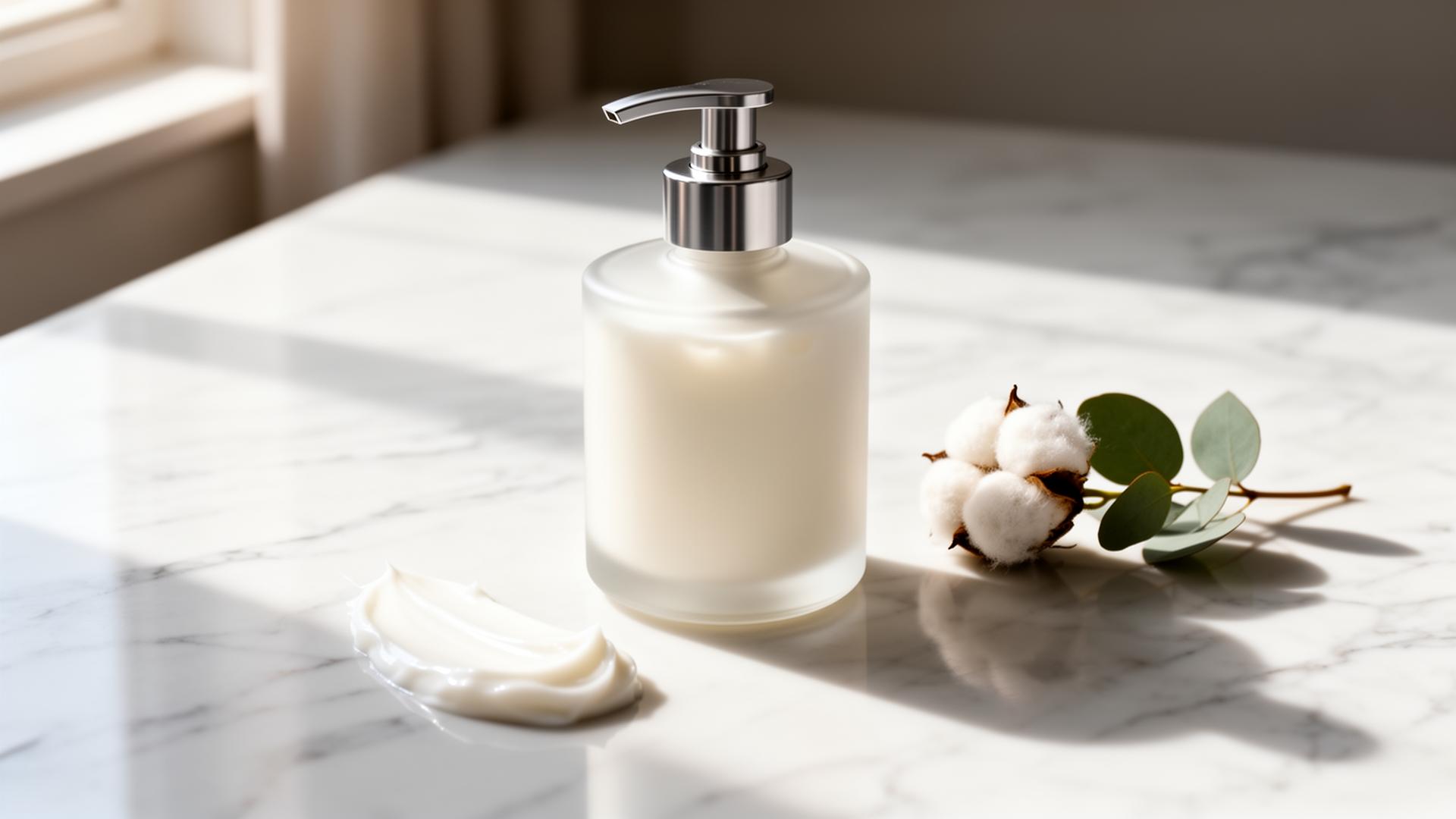 Modern lotion manufacturing facility with emulsion tanks