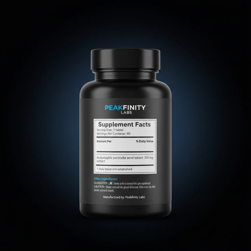 Andrographis Immune Tablets — back label / ingredients panel