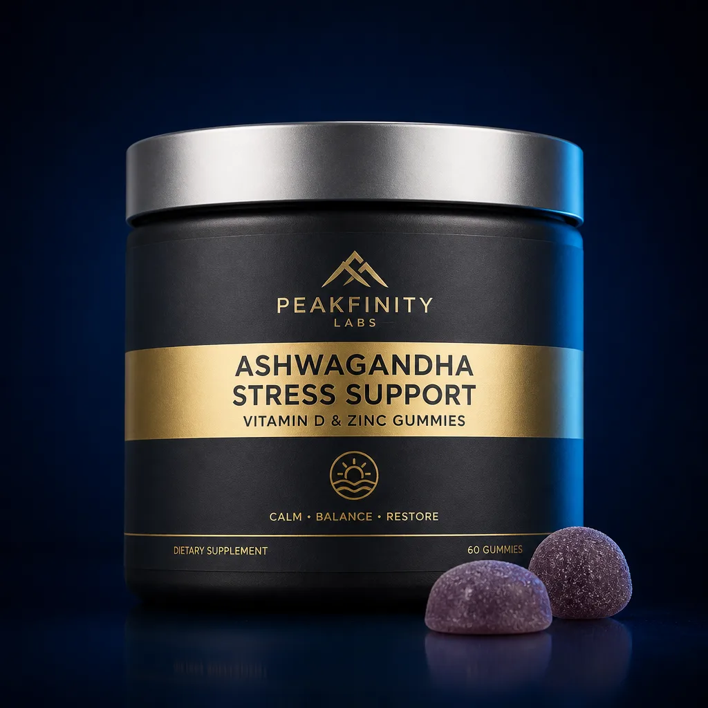Ashwagandha Stress Support Gummies with Vitamin D & Zinc