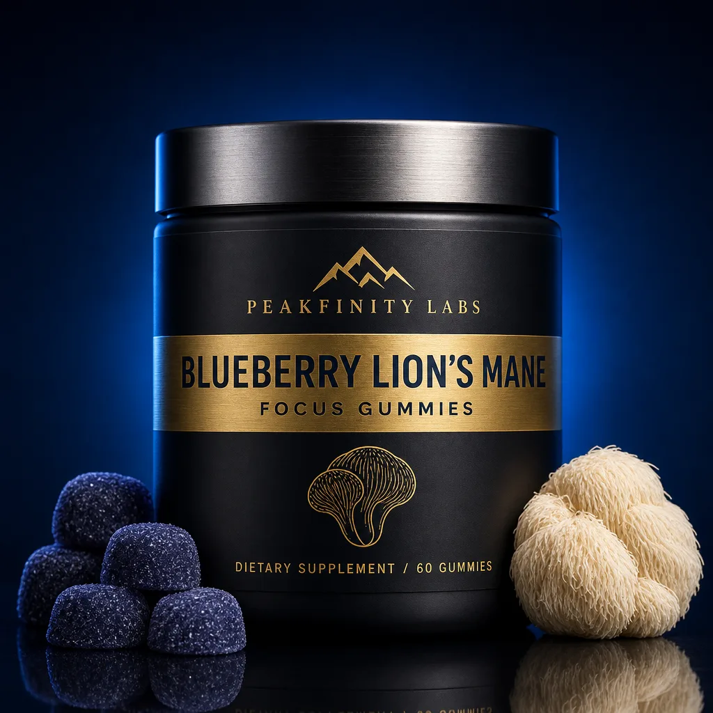 Blueberry Lion's Mane Gummies for Focus and Immunity