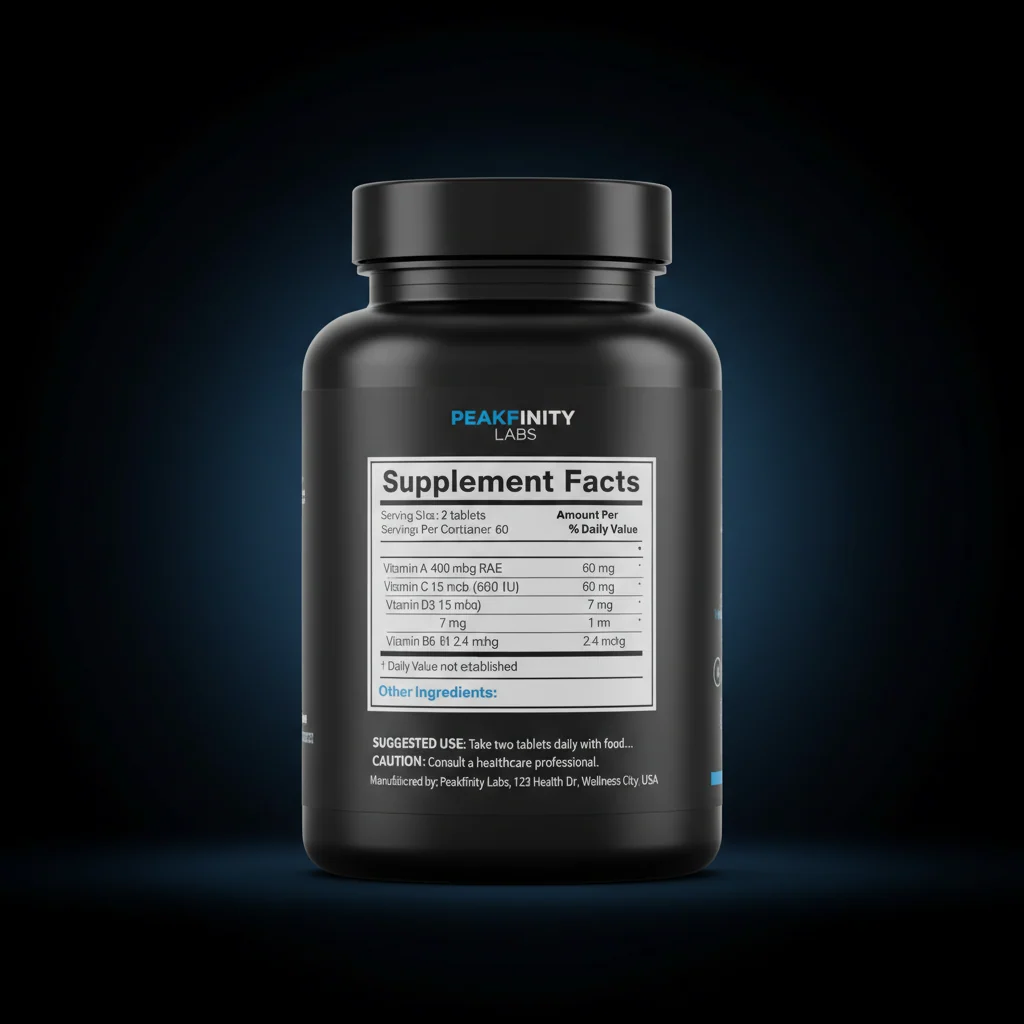 Chewable Multivitamin Tablets — back label / ingredients panel