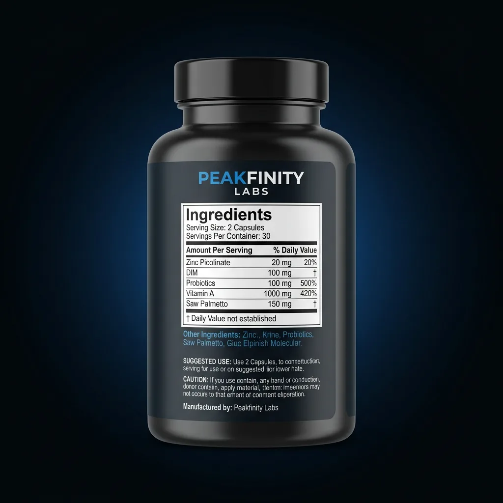 Clear Skin Capsules — representative back label artwork (Supplement Facts panel)