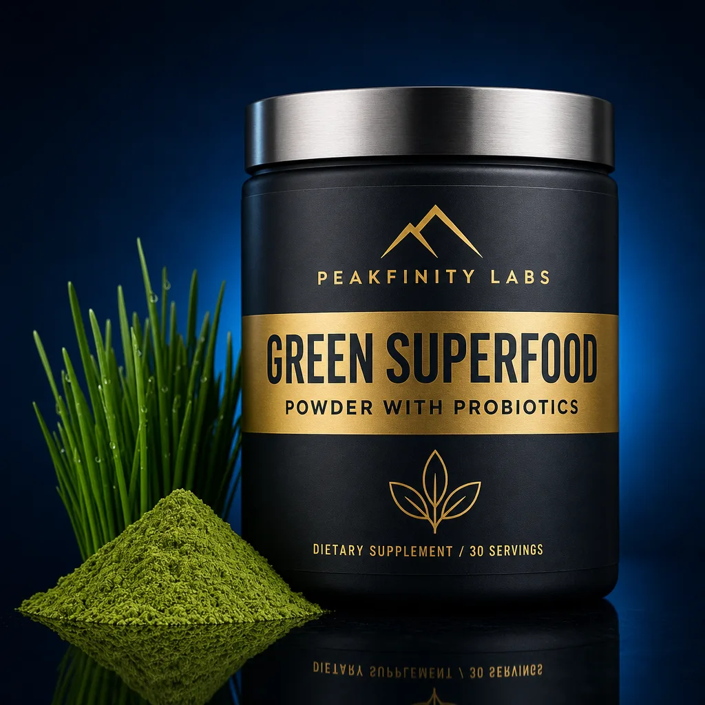 Comprehensive Green Superfood Powder with Probiotics & Enzymes