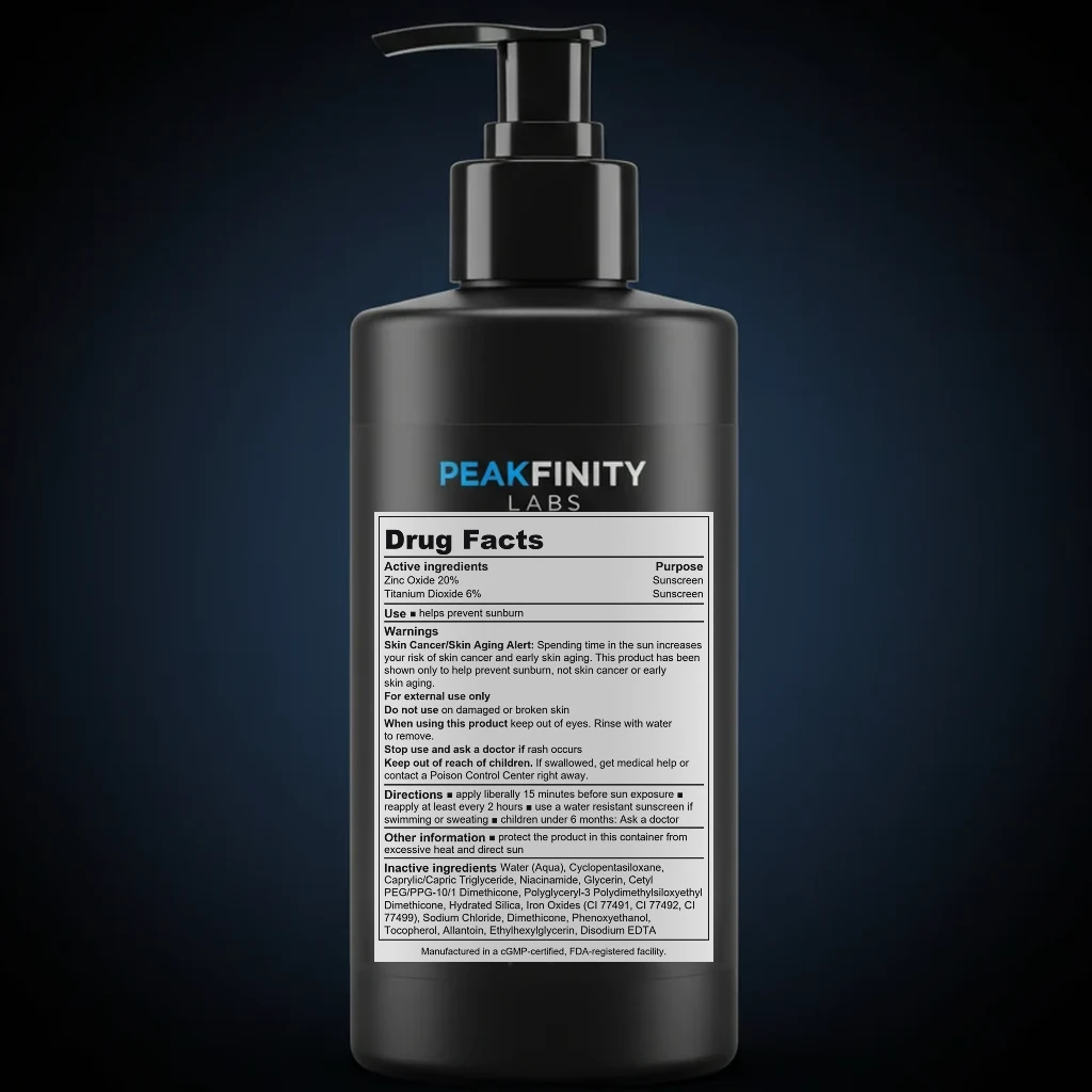 Daily Moisturizer with SPF 50 & Niacinamide back label and ingredient panel