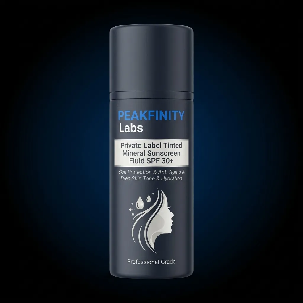 Private Label Tinted Mineral Sunscreen Fluid SPF 30+
