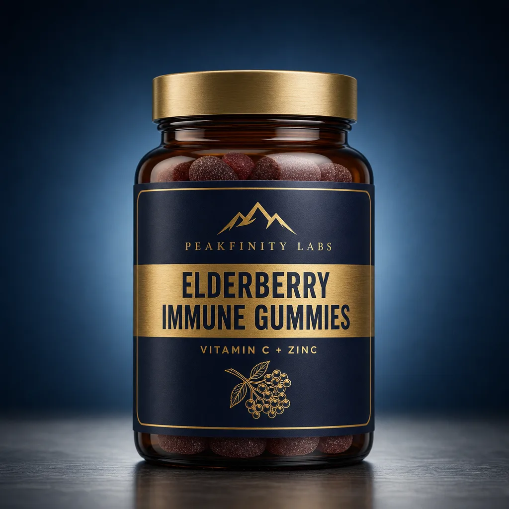 Elderberry Immune Support Gummies with Vitamin C & Zinc