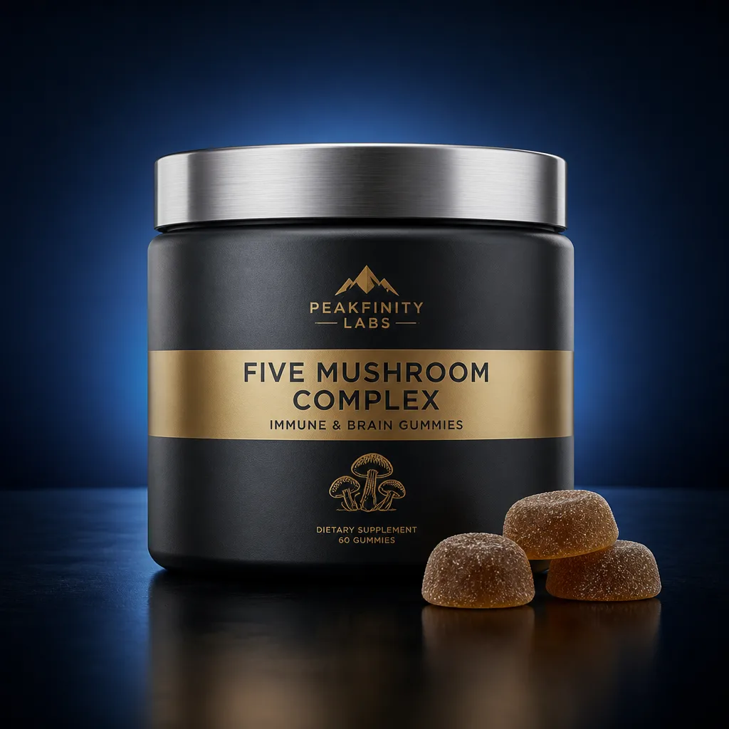 Five Mushroom Complex Immune & Brain Support Gummies