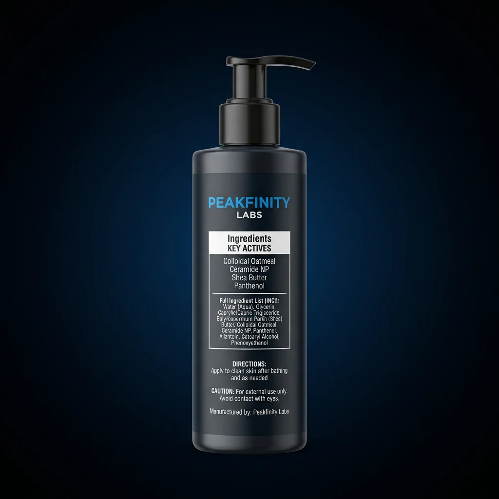 Fragrance-Free Baby Lotion — representative back label artwork (Supplement Facts panel)