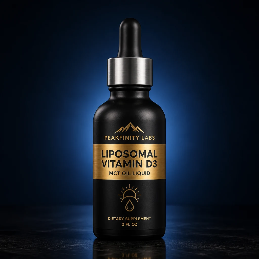 High-Potency Liposomal Vitamin D3 Liquid with MCT Oil Base