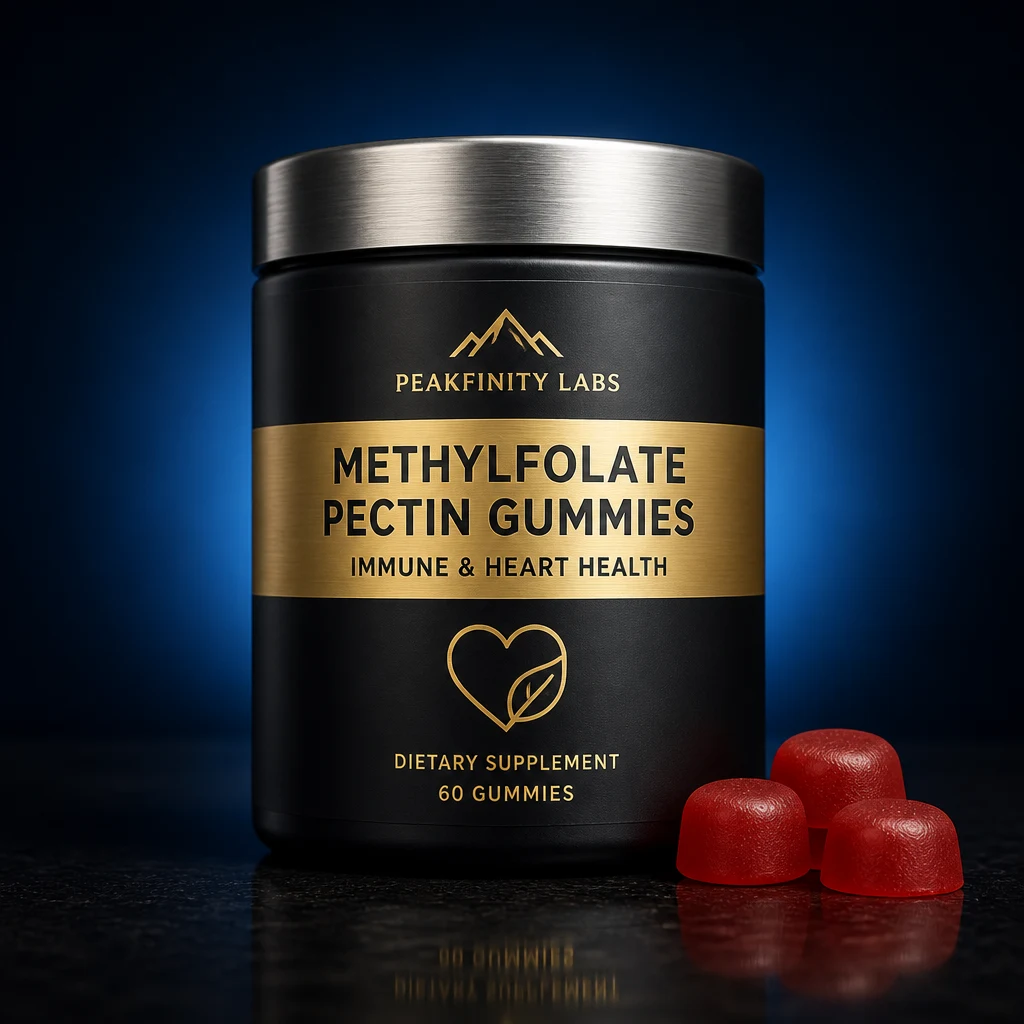 High-Potency Methylfolate Pectin Gummies for Immune & Heart Health