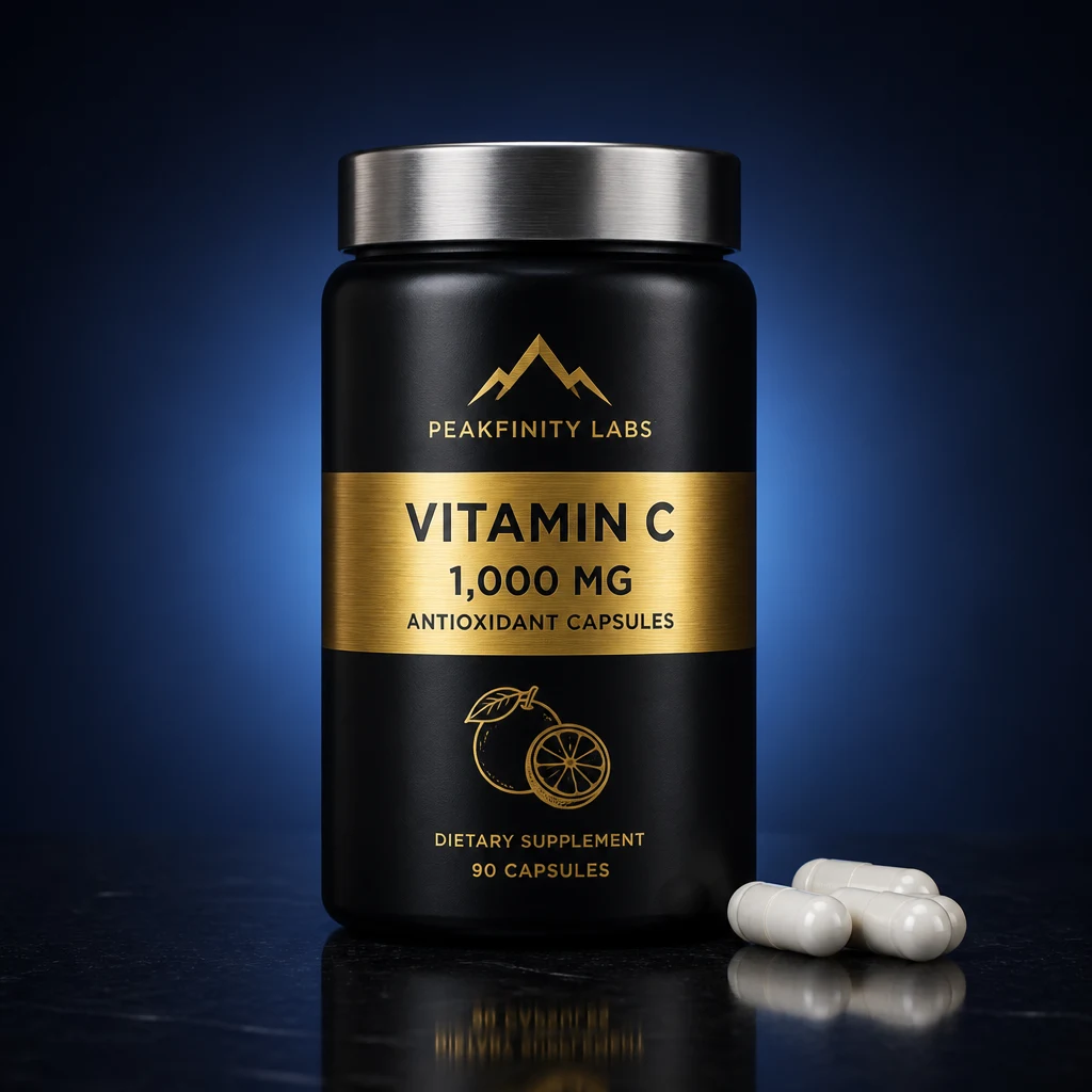 High-Potency Vitamin C 1,000 mg Antioxidant Capsules