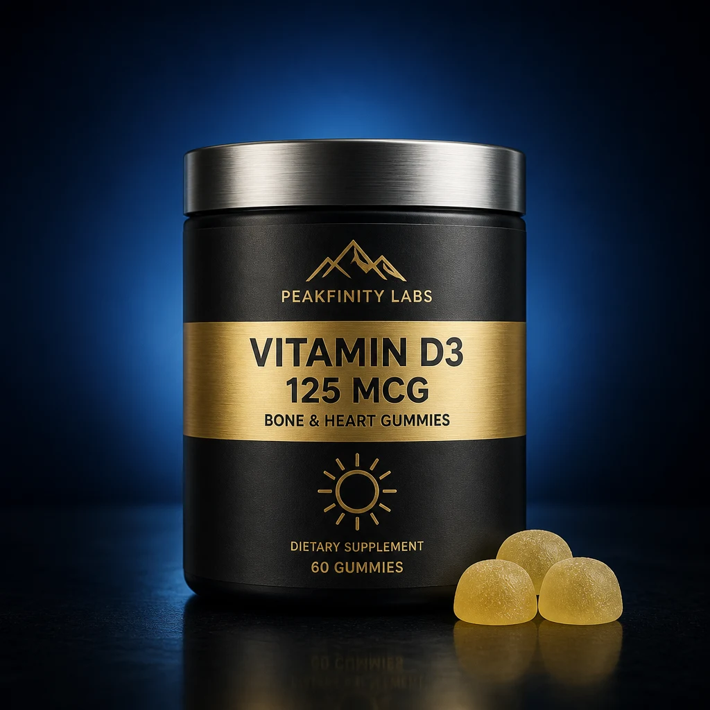 High-Potency Vitamin D3 125 mcg Bone & Heart Gummies