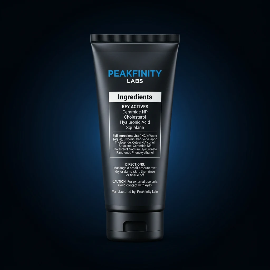 Hydrating Cream Cleanser with Ceramides — representative back label artwork (Supplement Facts panel)