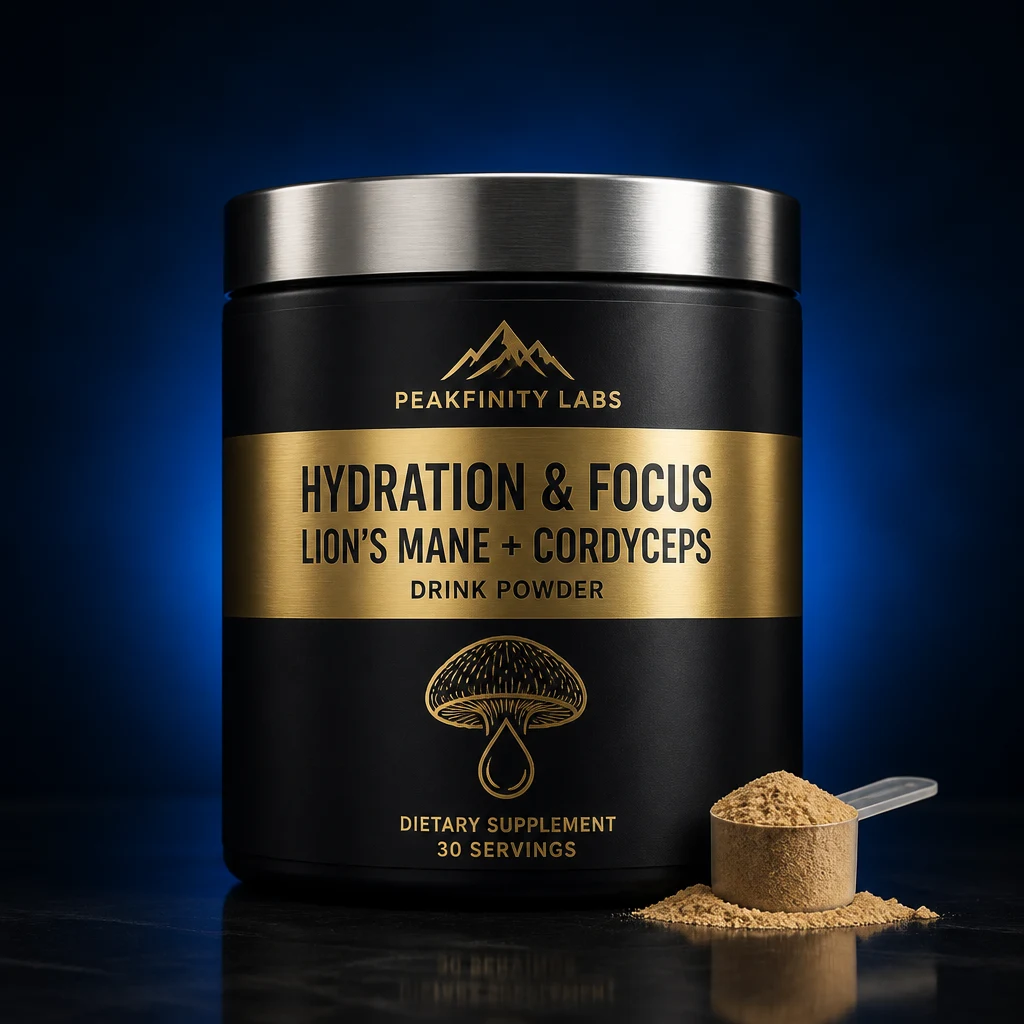 Hydration & Focus Support Powder with Lion's Mane & Cordyceps