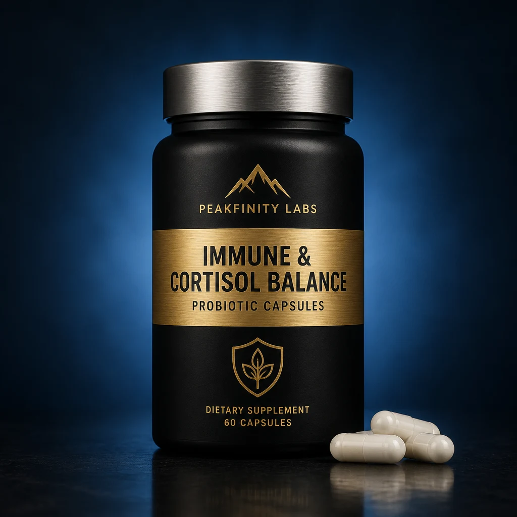 Immune Defense & Cortisol Balance Capsules with Probiotics