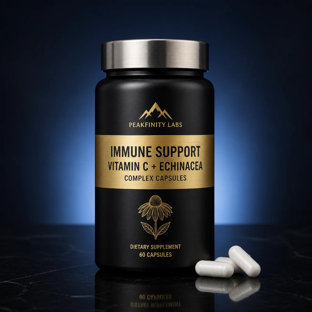 Immune Support Capsules with Vitamin C & Echinacea Complex