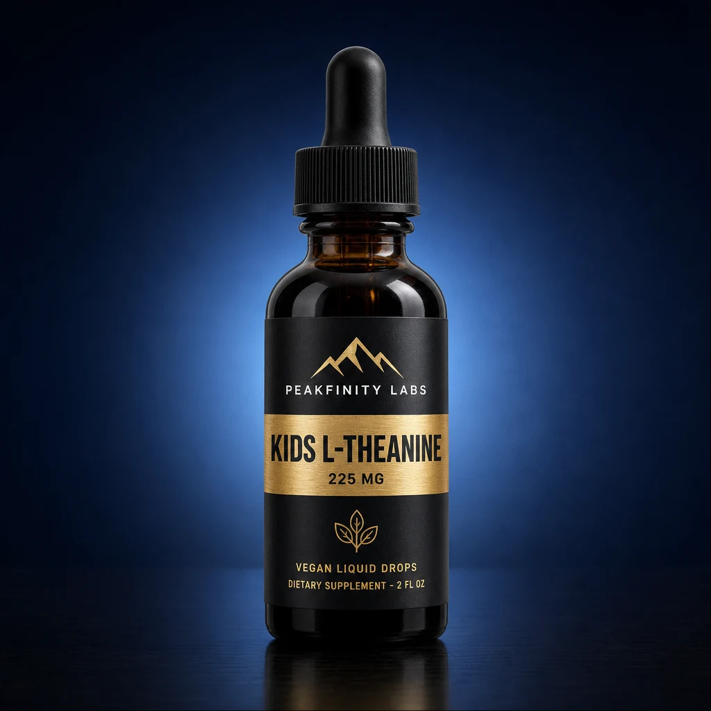 Kids High-Potency L-Theanine Liquid Drops for Mood & Stress Support