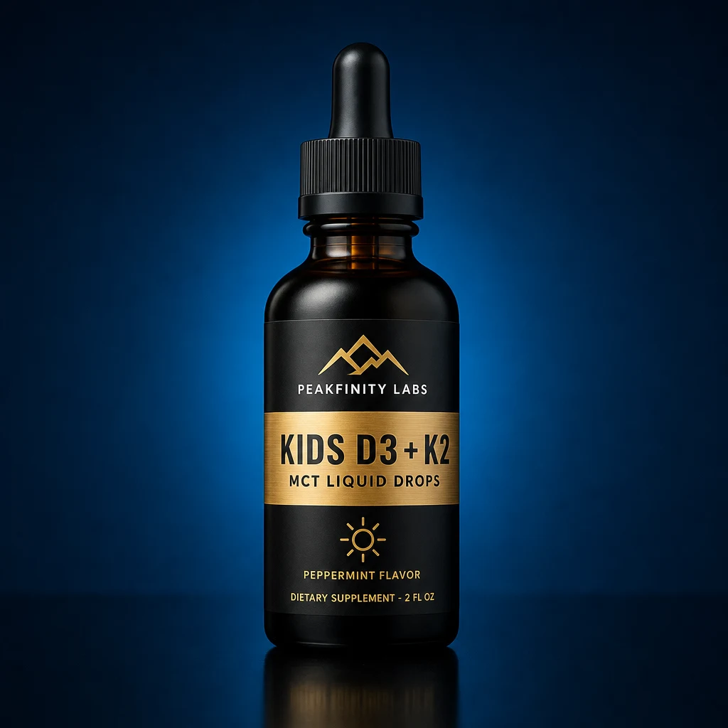 Kids Vitamin D3 + K2 (MK-7) Liquid Support in MCT & Olive Oil