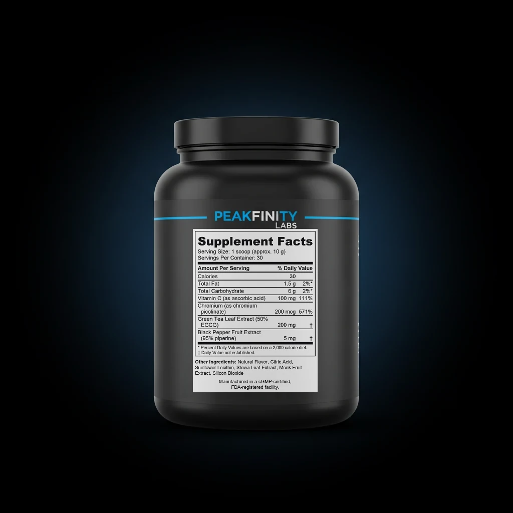 Lean Muscle Protein Shake - Vanilla back label and ingredient panel