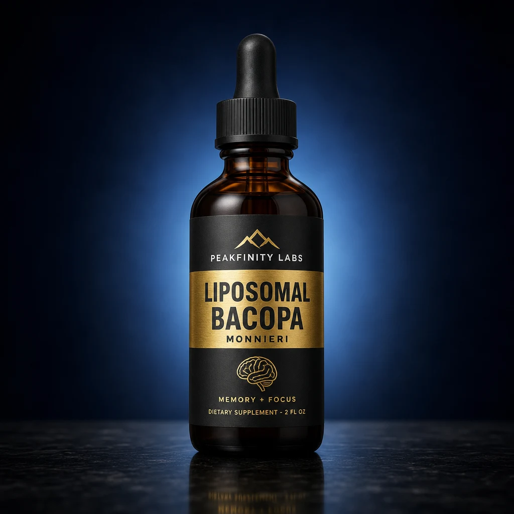 Liposomal Bacopa Monnieri 10:1 Extract Liquid for Memory & Focus