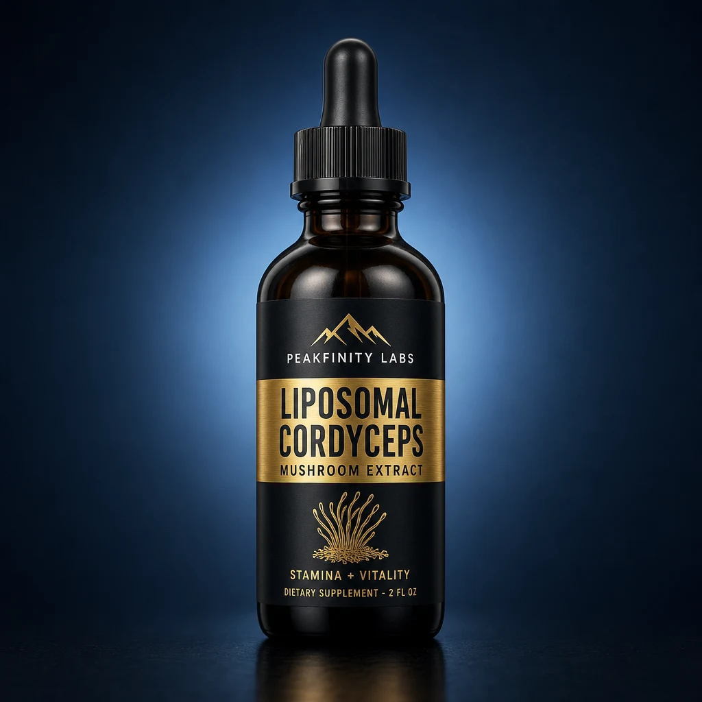 High-Potency Liposomal Cordyceps 10:1 Mushroom Extract Liquid