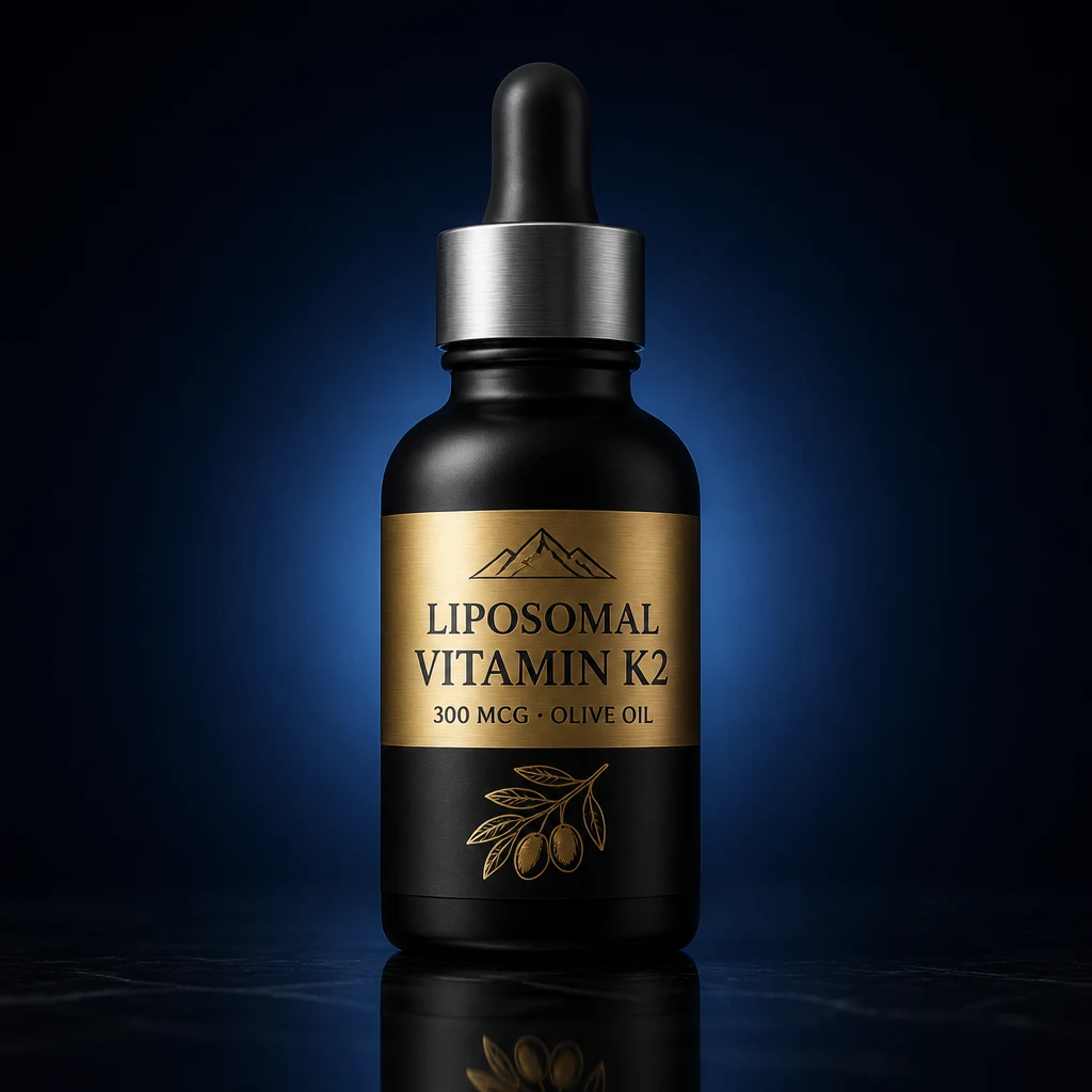 Liposomal Vitamin K2 300 mcg Liquid with Organic Olive Oil