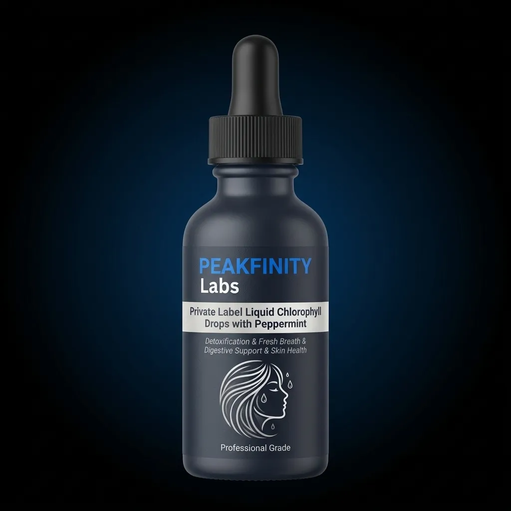 Private Label Liquid Chlorophyll Drops with Peppermint