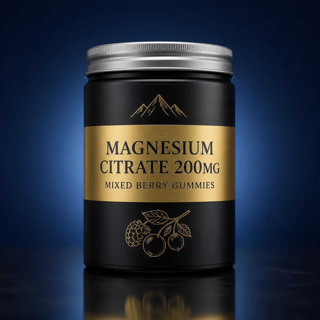 Magnesium Citrate 200 mg Gummies Mixed Berry Flavor