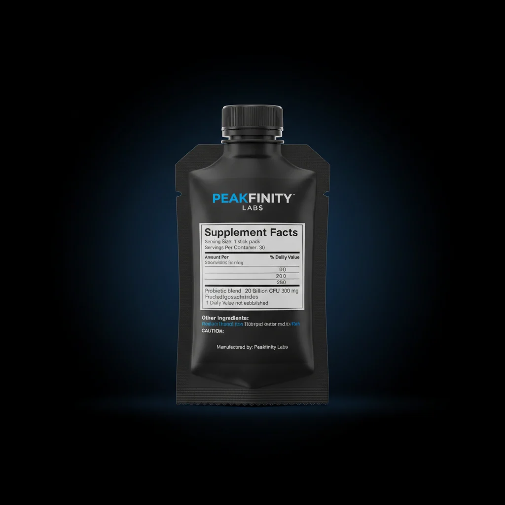 Multi-Strain Probiotic Sachets — back label / ingredients panel