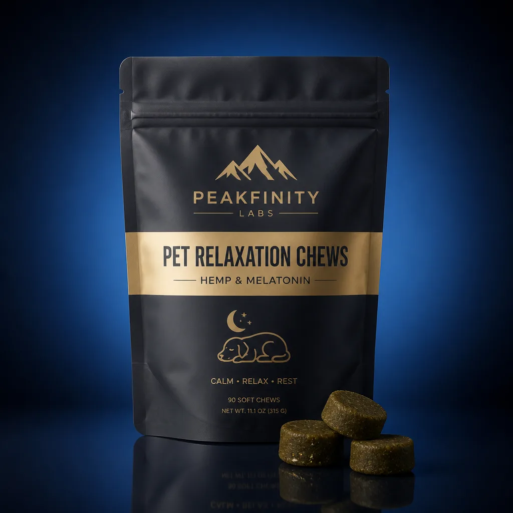 Pet Relaxation Soft Chews with Hemp & Melatonin