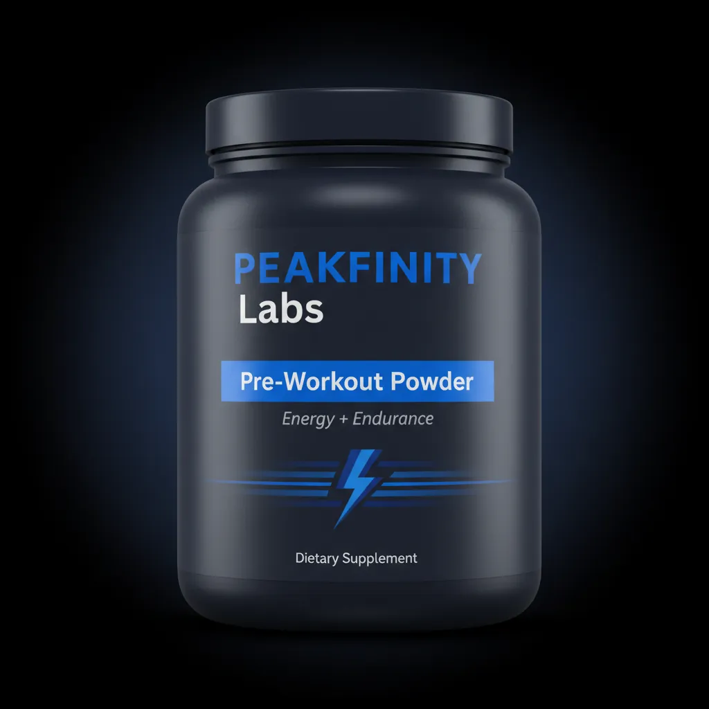 Pre-Workout Powder with Caffeine — front label