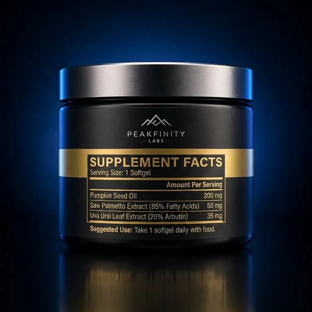 Prostate Support Softgels with Saw Palmetto & Pumpkin Seed Oil — representative back label artwork (Supplement Facts panel)