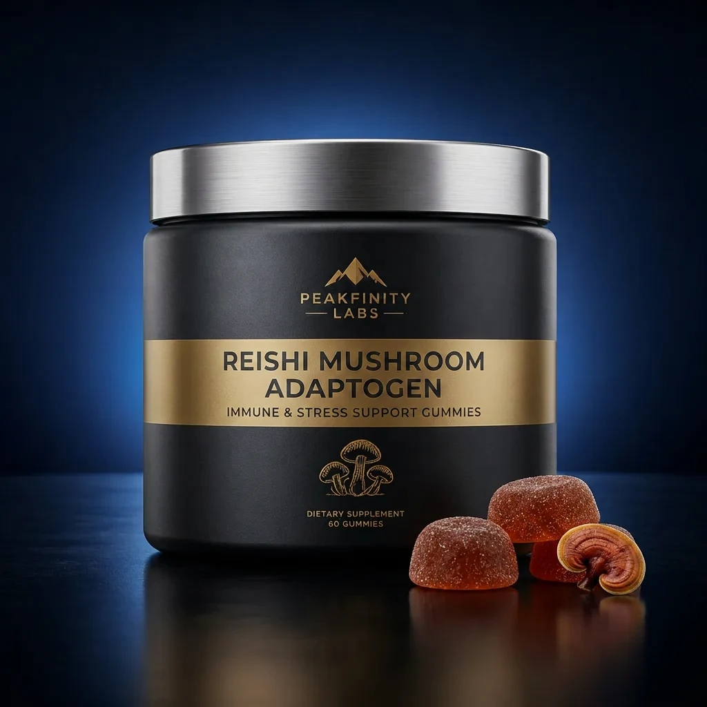 Reishi Mushroom Adaptogen Gummies for Immune & Stress Support