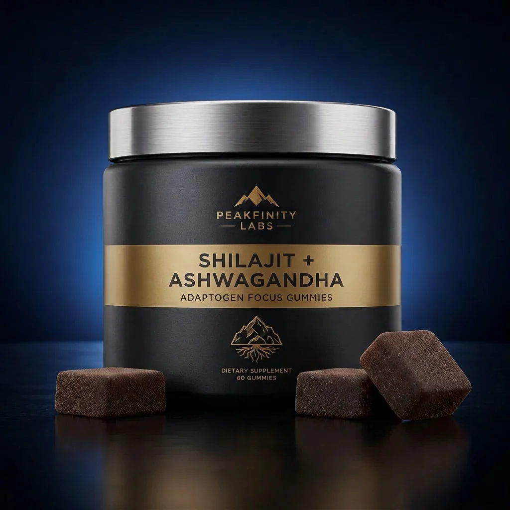 Shilajit & Ashwagandha 30:1 Adaptogen Focus Gummies