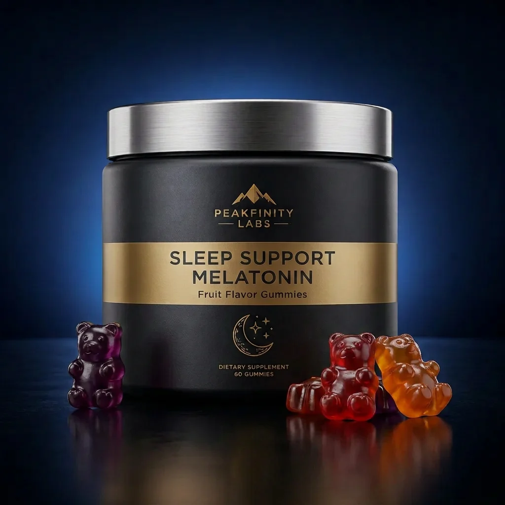 Sleep Support Melatonin Gummies with Natural Fruit Flavors