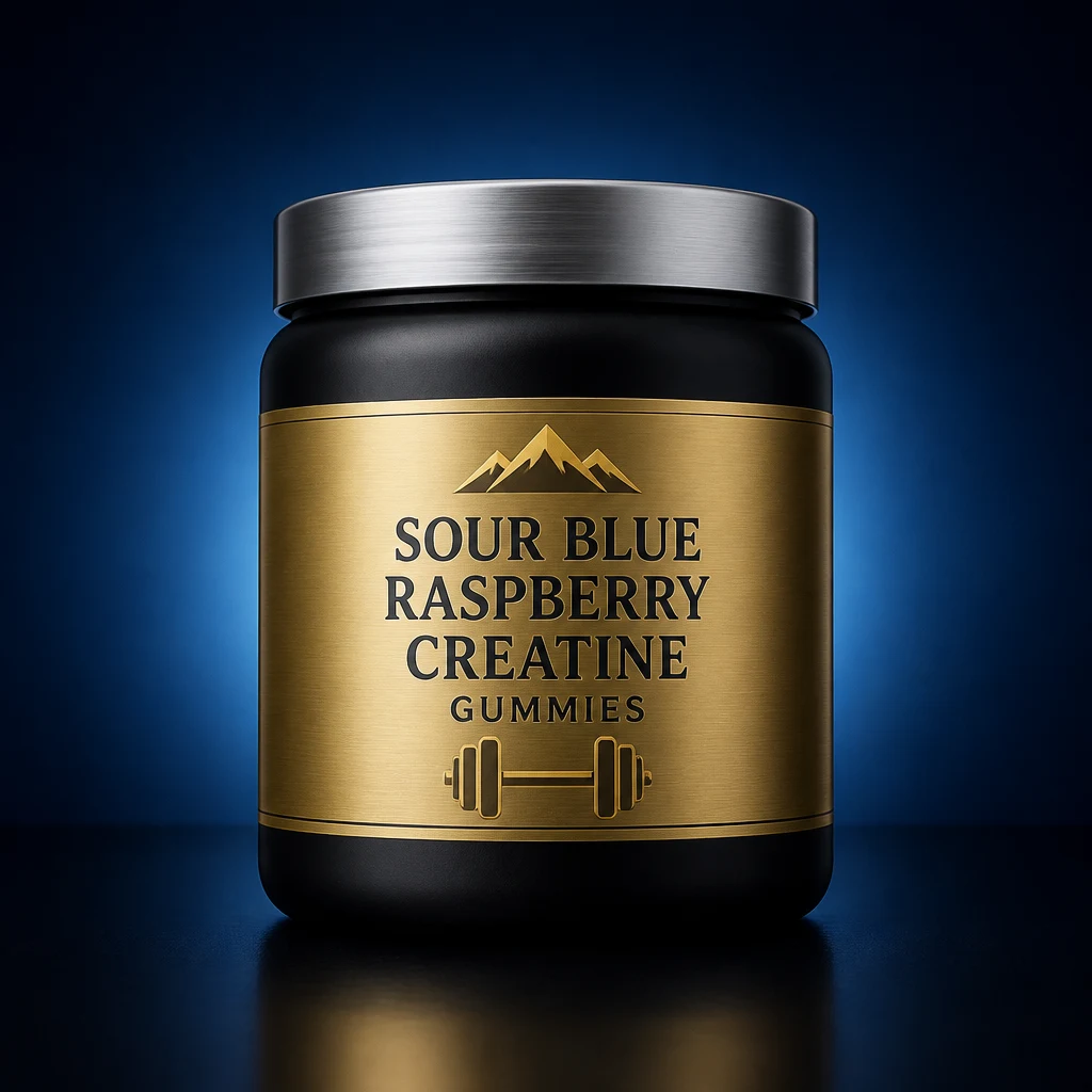 Sour Blue Raspberry Creatine Monohydrate Performance Gummies