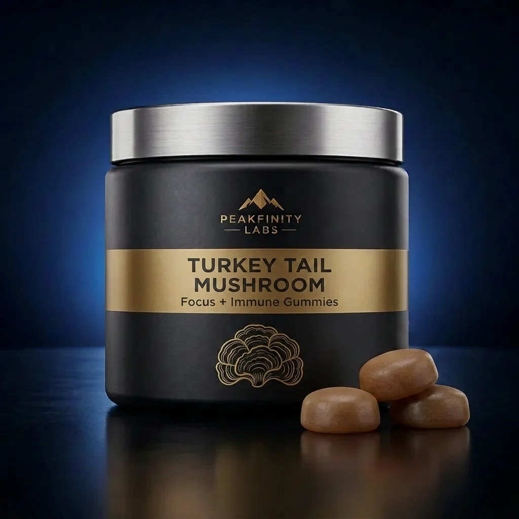 Functional Turkey Tail Mushroom Gummies for Focus & Immunity