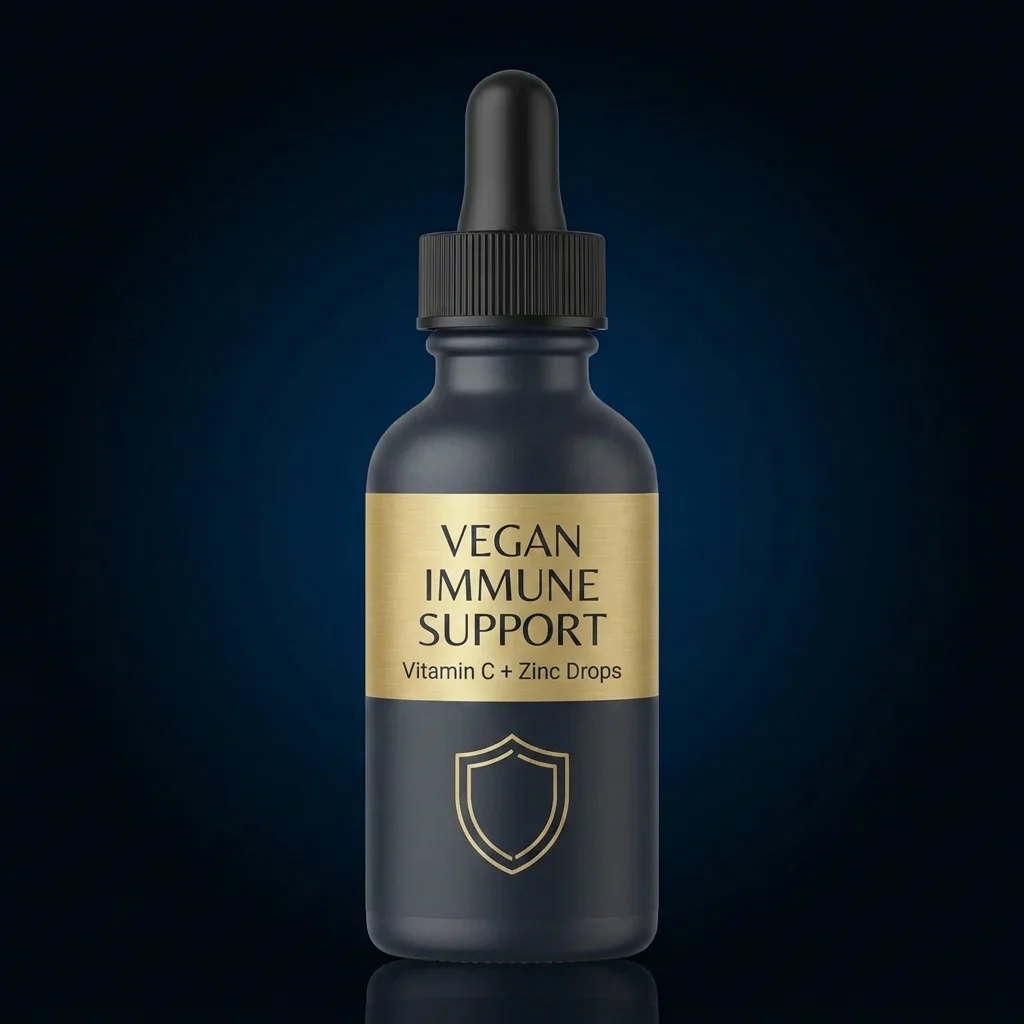 Vegan Immune Support Liquid Drops with Vitamin C & Zinc