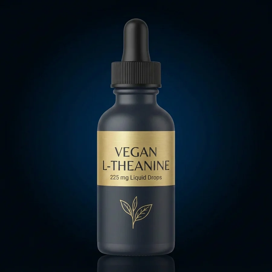 Vegan L-Theanine Liquid Drops for Relaxation & Mental Focus