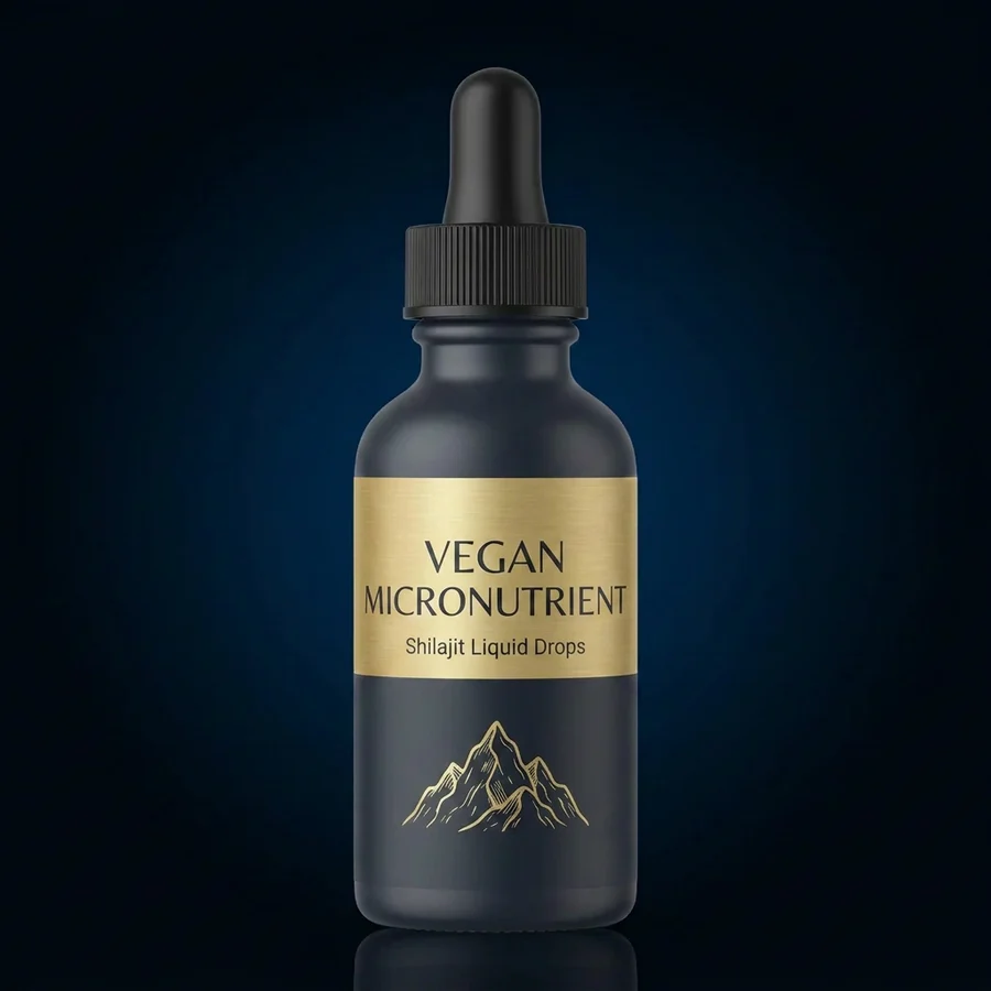 Vegan Micronutrient Liquid Drops with Purified Shilajit & Goji Berry