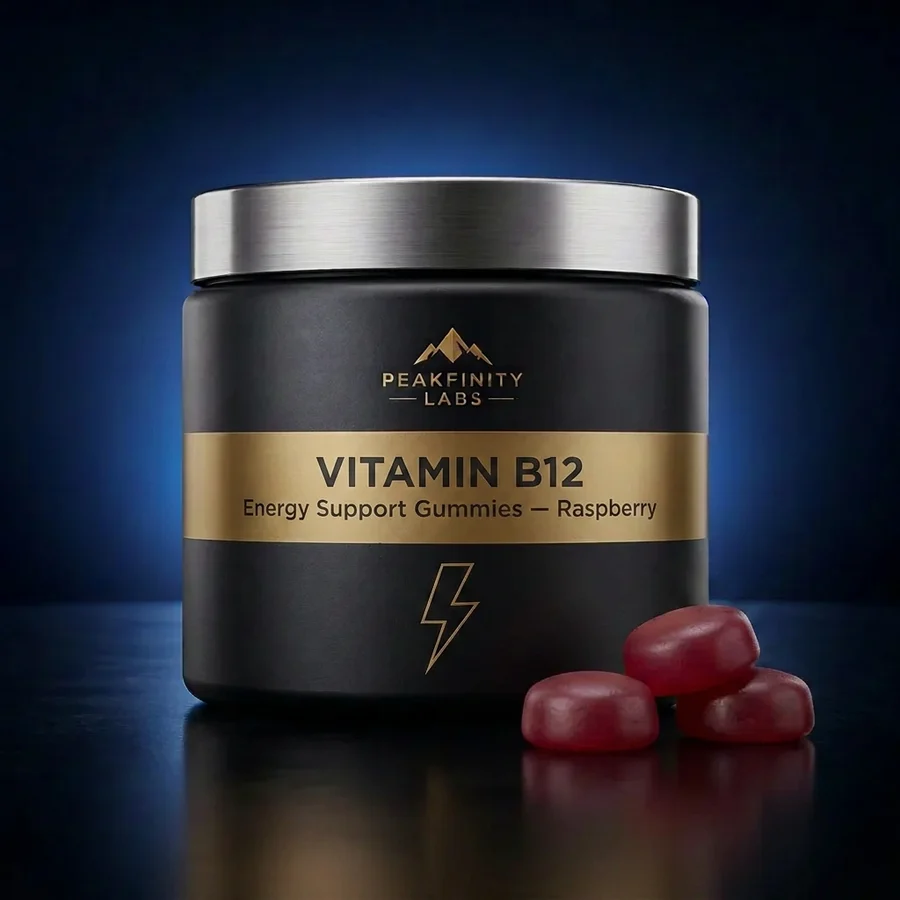 Vitamin B12 Heart & Energy Support Gummies - Raspberry