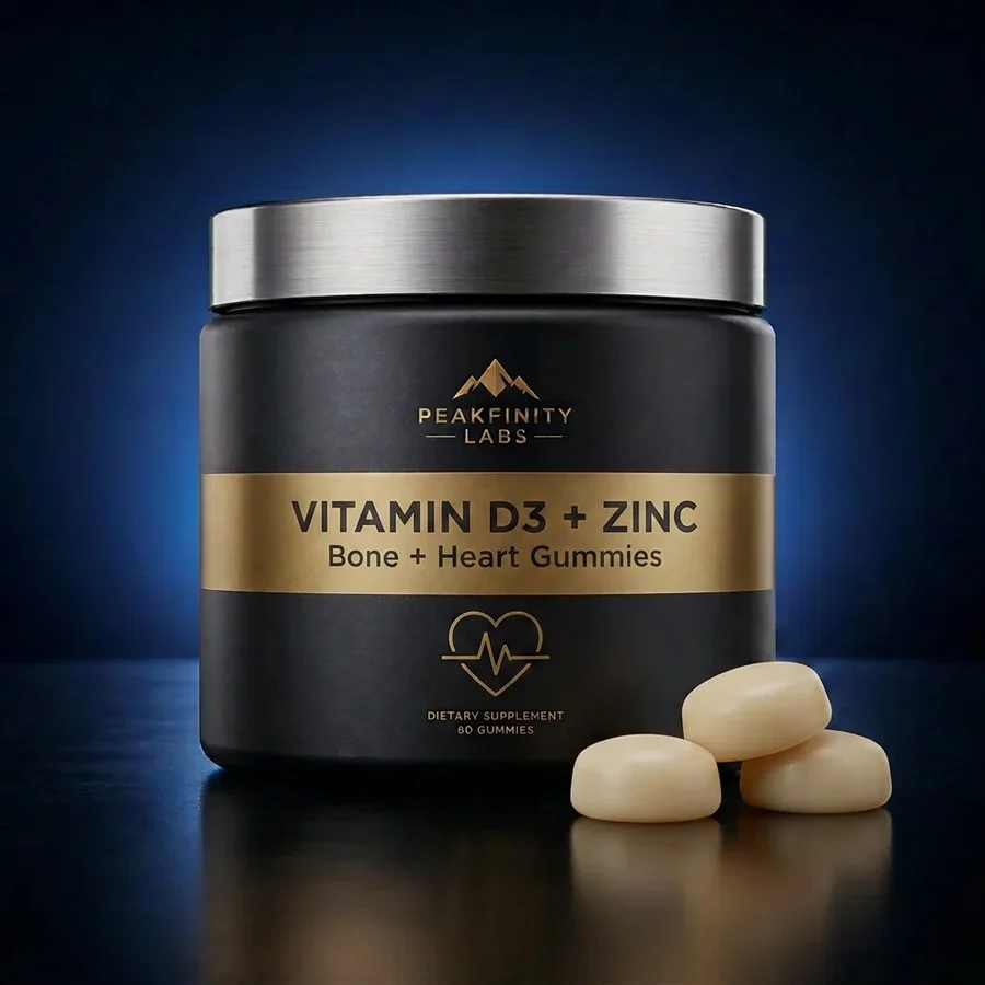 Vitamin D3 and Zinc Citrate Bone and Heart Gummies