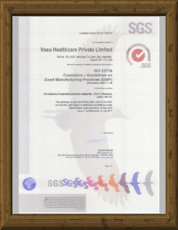 ISO 22716 - Cosmetics GMP