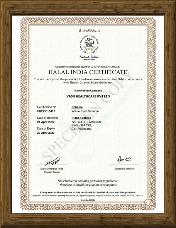 Halal India Certificate